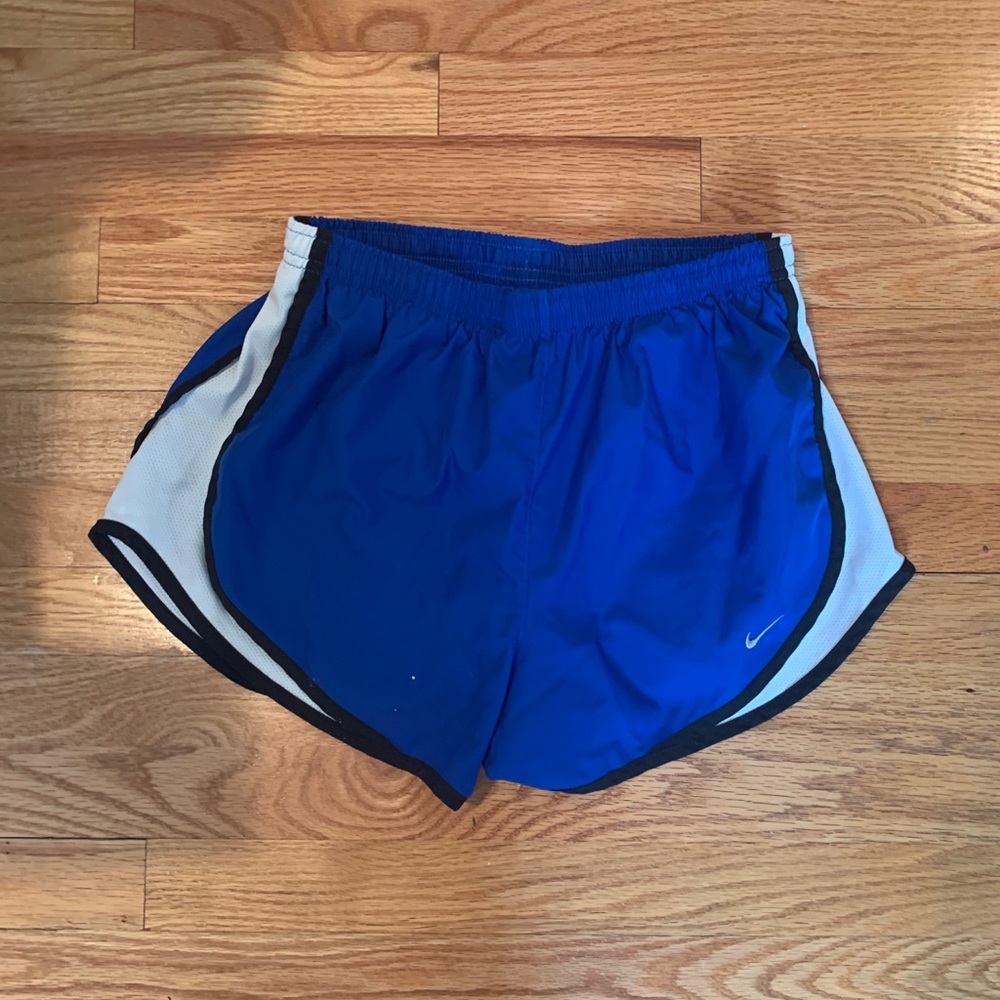 NIKE TEMPO blue & white running shorts